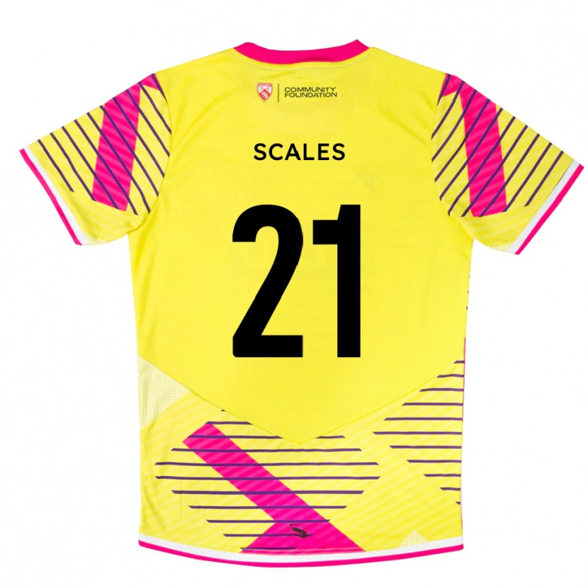 Danxen Damen Alfie Scales #21 Trikot Gelb Pink Torwarttrikot 2025/26 Österreich