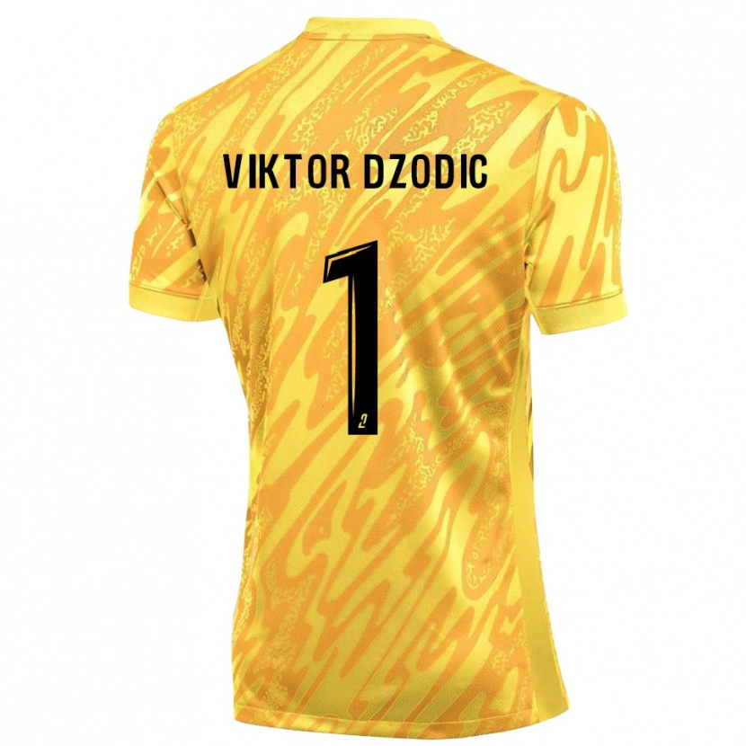 Danxen Damen Viktor Dzodic #1 Trikot Orange Gelb Torwarttrikot 2025/26 Österreich