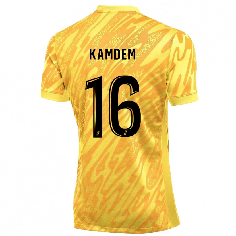 Danxen Damen Kevin Kamdem #16 Trikot Orange Gelb Torwarttrikot 2025/26 Österreich