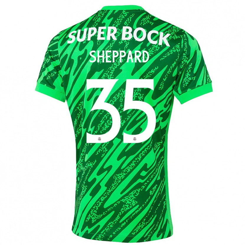 Danxen Damen Catriona Sheppard #35 Trikot Grün Weiß Torwarttrikot 2025/26 Österreich