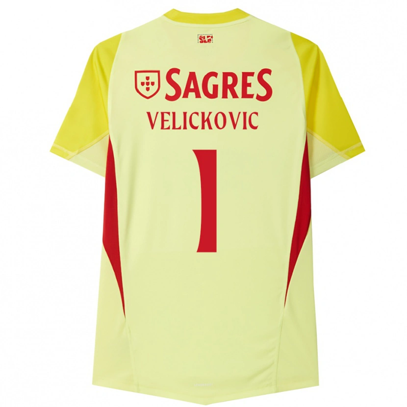 Danxen Damen Luka Veličković #1 Trikot Gelb Rot Torwarttrikot 2025/26 Österreich