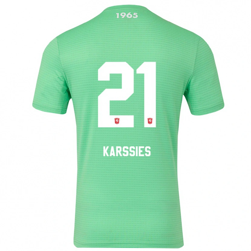 Danxen Damen Sam Karssies #21 Trikot Hellgrün Weiß Torwarttrikot 2025/26 Österreich