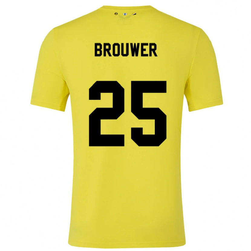Danxen Damen Michael Brouwer #25 Trikot Gelb Schwarz Torwarttrikot 2025/26 Österreich