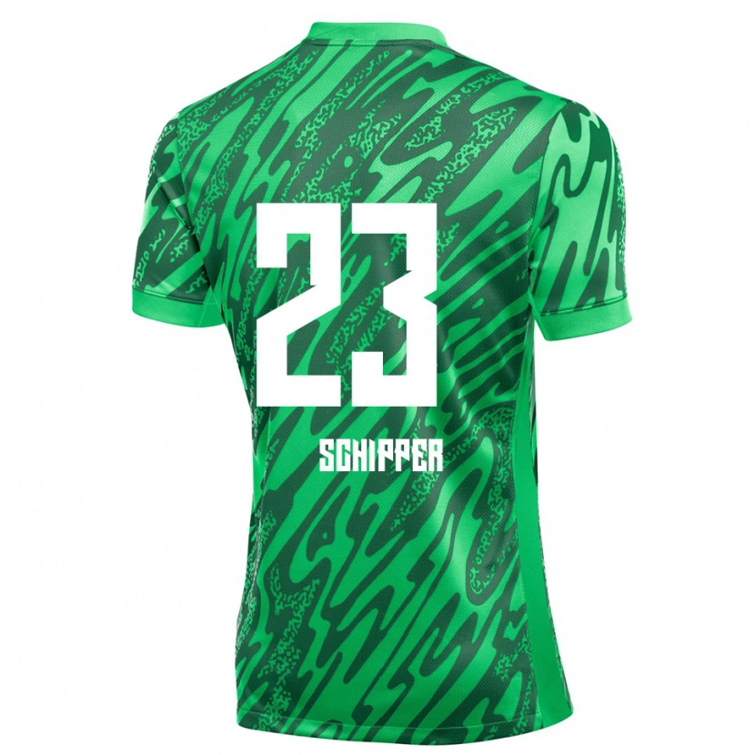 Danxen Damen Jur Schipper #23 Trikot Grün Weiß Torwarttrikot 2025/26 Österreich