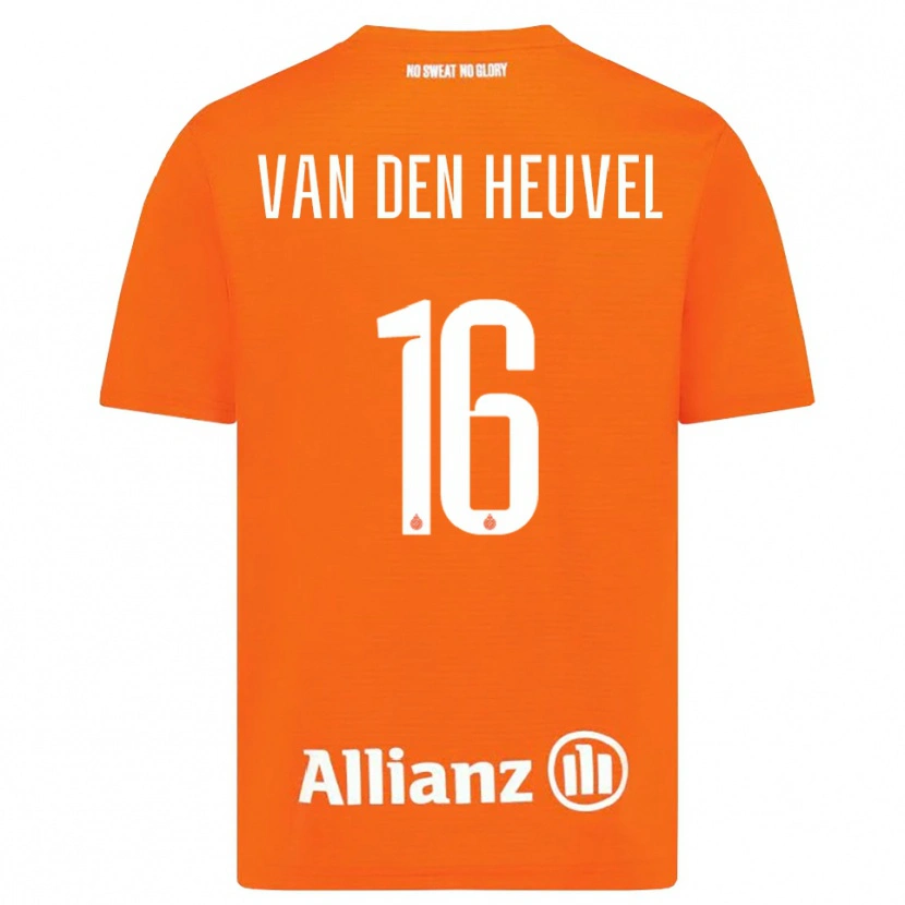 Danxen Damen Dani van den Heuvel #16 Trikot Orange Weiß Torwarttrikot 2025/26 Österreich