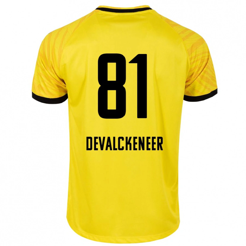 Danxen Damen Niels Devalckeneer #81 Trikot Gelb Schwarz Torwarttrikot 2025/26 Österreich