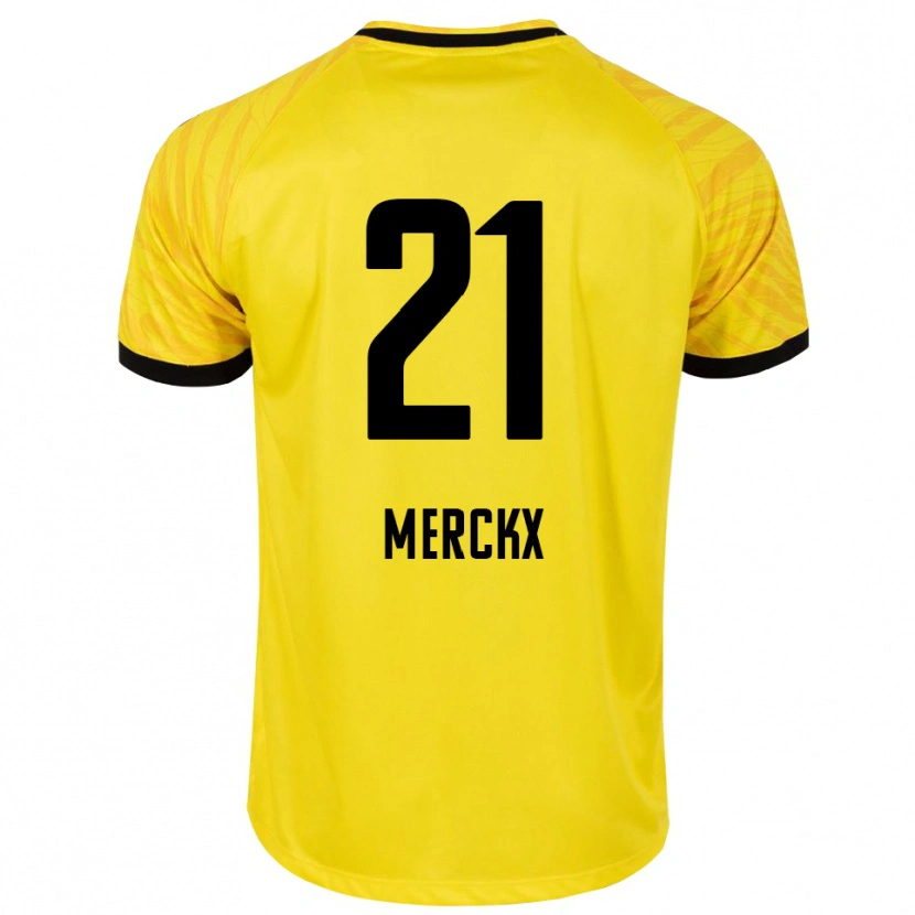 Danxen Damen Matti Merckx #21 Trikot Gelb Schwarz Torwarttrikot 2025/26 Österreich