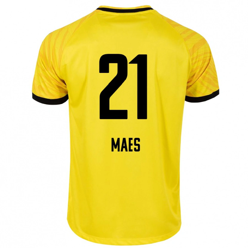 Danxen Damen Noa Maes #21 Trikot Gelb Schwarz Torwarttrikot 2025/26 Österreich