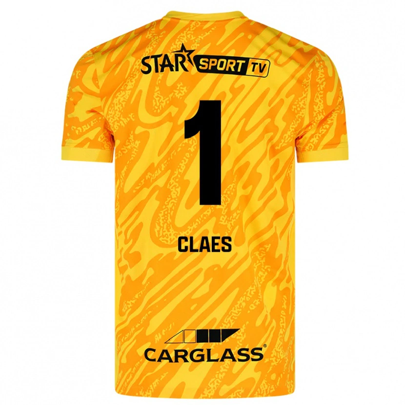 Danxen Damen Mirthe Claes #1 Trikot Orange Gelb Schwarz Torwarttrikot 2025/26 Österreich