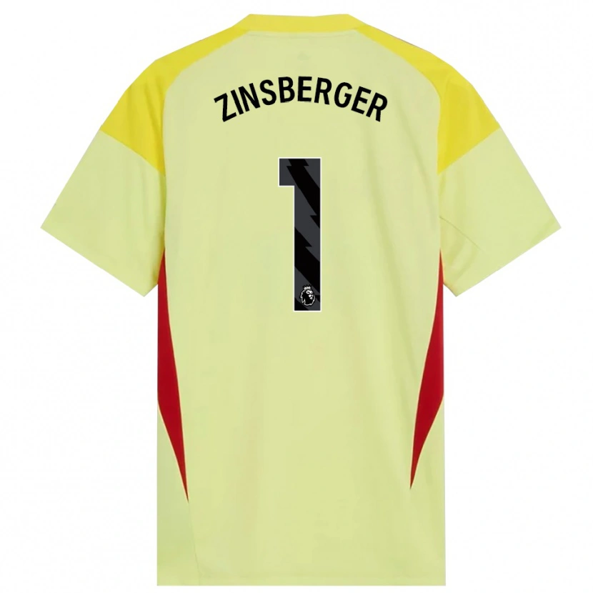 Danxen Damen Manuela Zinsberger #1 Trikot Gelb Rot Schwarz Torwarttrikot 2025/26 Österreich