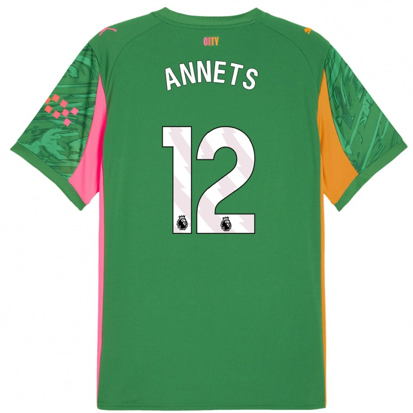 Danxen Damen Eve Annets #12 Trikot Grün Orange Torwarttrikot 2025/26 Österreich