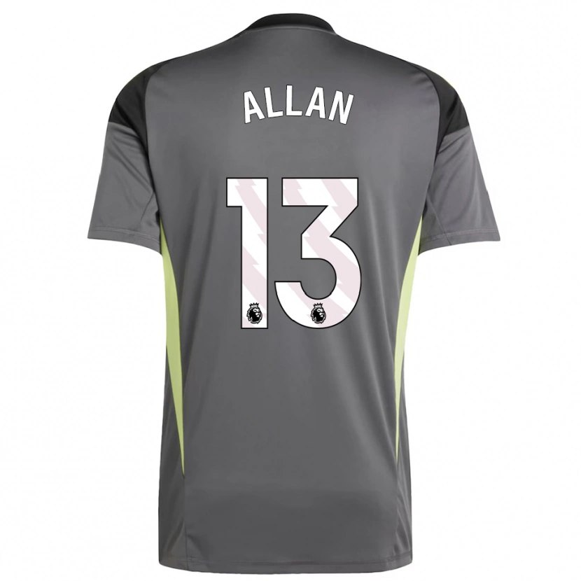Danxen Damen Jack Allan #13 Trikot Dunkelgrau Schwarz Torwarttrikot 2025/26 Österreich
