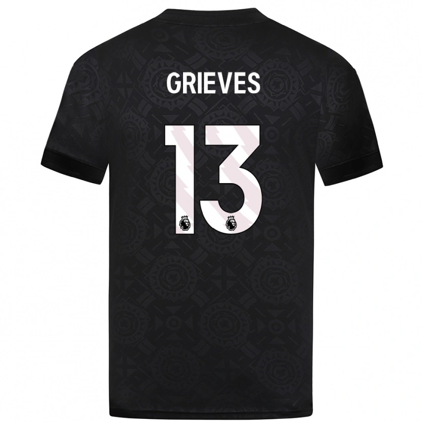 Danxen Damen Xander Grieves #13 Trikot Schwarz Weiß Torwarttrikot 2025/26 Österreich