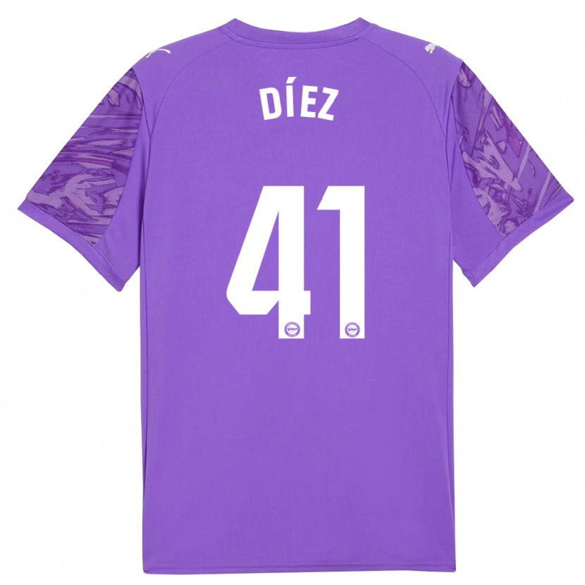 Danxen Damen Victor Díez #41 Trikot Violett Weiß Torwarttrikot 2025/26 Österreich