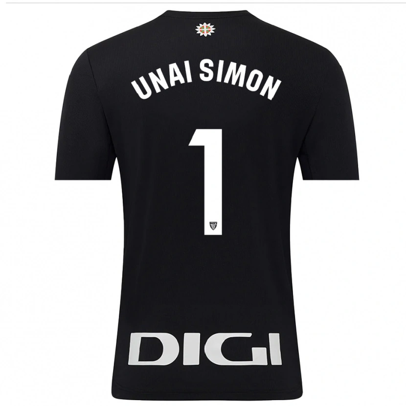 Danxen Damen Unai Simón #1 Trikot Schwarz Weiß Torwarttrikot 2025/26 Österreich