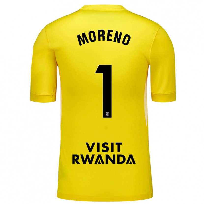 Danxen Damen Álvaro Moreno #1 Trikot Gelb Schwarz Torwarttrikot 2025/26 Österreich