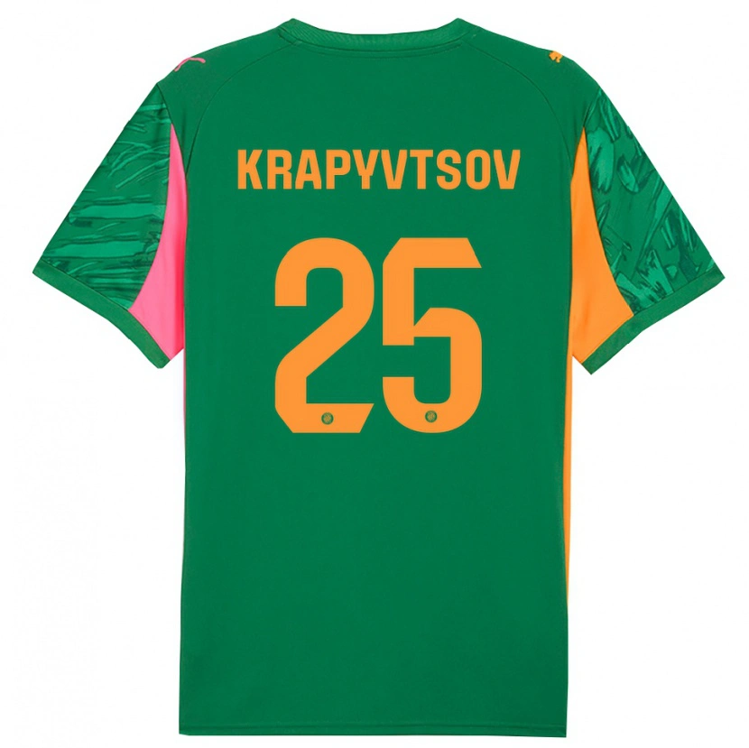 Danxen Damen Vladyslav Krapyvtsov #25 Trikot Grün Orange Torwarttrikot 2025/26 Österreich