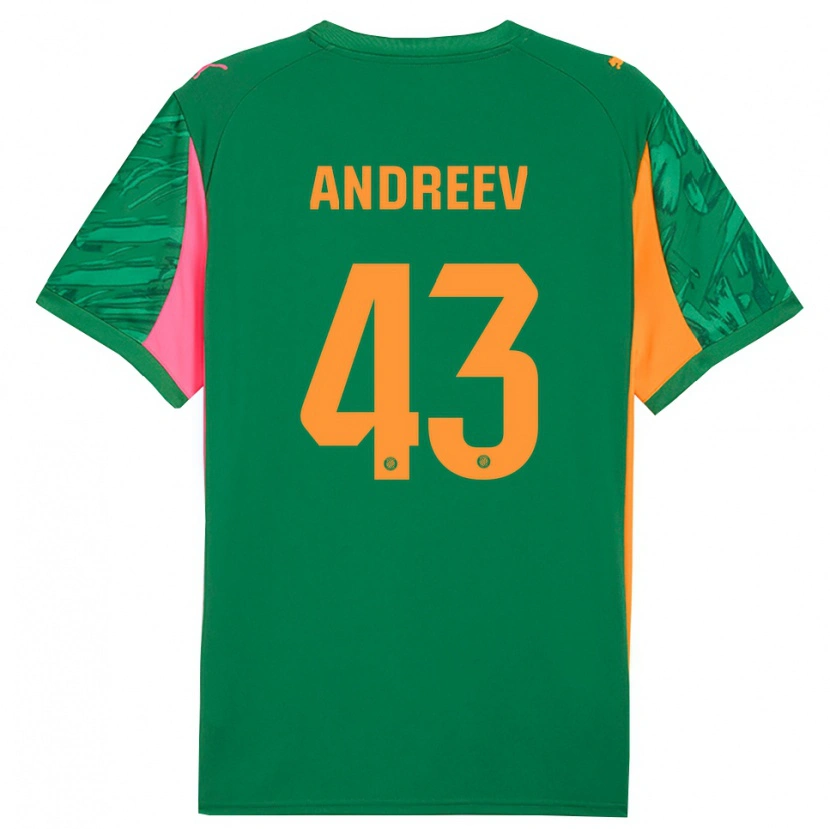 Danxen Damen Aleksandar Andreev #43 Trikot Grün Orange Torwarttrikot 2025/26 Österreich