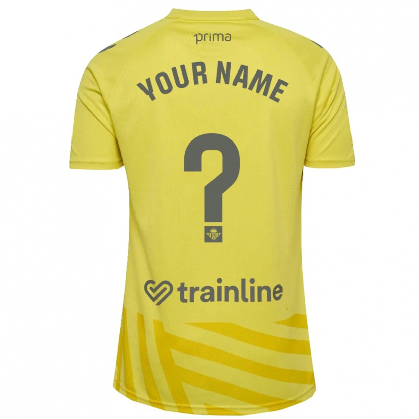 Danxen Damen Real Betis Balompie Trikot Gelb Grau Torwarttrikot 2025/26 Österreich
