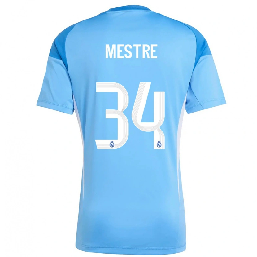 Danxen Damen Sergio Mestre #34 Trikot Himmelblau Weiß Torwarttrikot 2025/26 Österreich