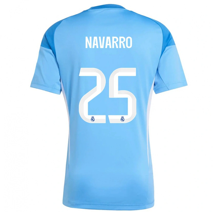 Danxen Damen Javier Navarro #25 Trikot Himmelblau Weiß Torwarttrikot 2025/26 Österreich
