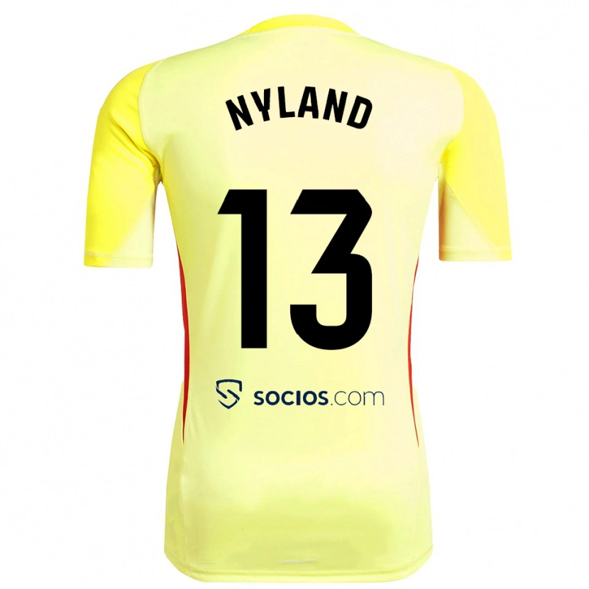 Danxen Damen Ørjan Nyland #13 Trikot Gelb Rot Schwarz Torwarttrikot 2025/26 Österreich