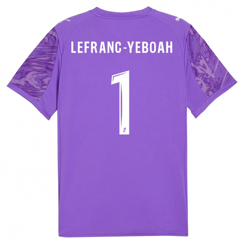 Danxen Damen Daïvy Lefranc-Yeboah #1 Trikot Flieder Weiß Torwarttrikot 2025/26 Österreich