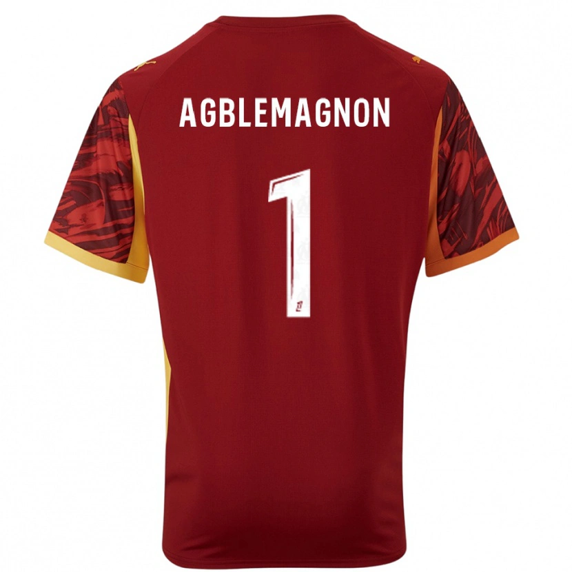 Danxen Damen Jordan Agblemagnon #1 Trikot Burgunderrot Braun Torwarttrikot 2025/26 Österreich