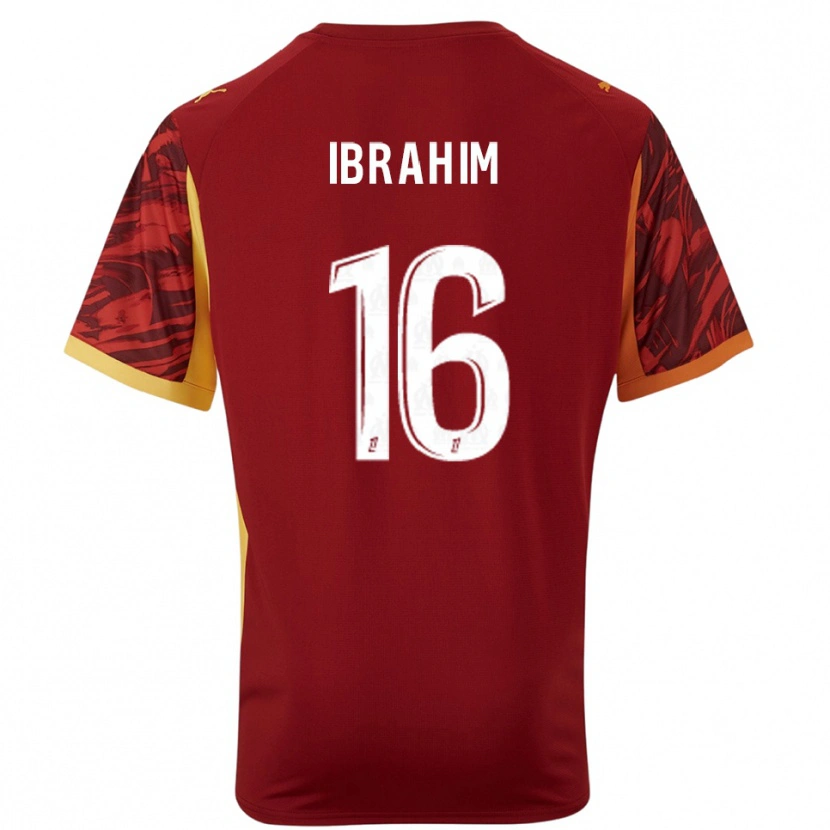 Danxen Damen Ayman Ibrahim #16 Trikot Burgunderrot Braun Torwarttrikot 2025/26 Österreich