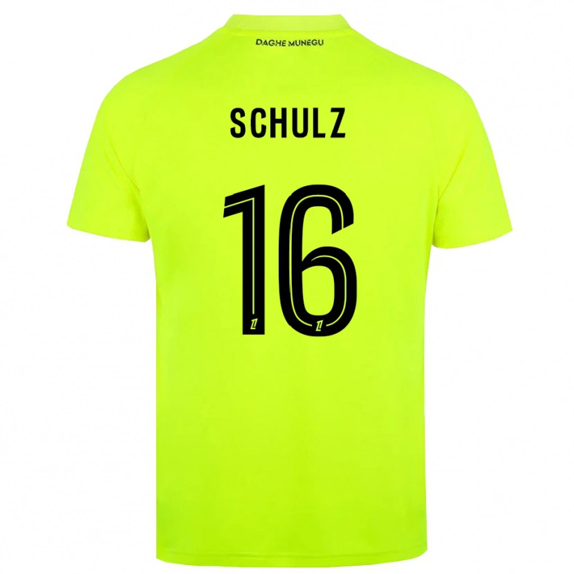 Danxen Damen Ethan Schulz #16 Trikot Leuchtgrün Schwarz Torwarttrikot 2025/26 Österreich