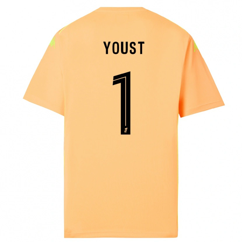 Danxen Damen Matys Youst #1 Trikot Hellorange Schwarz Torwarttrikot 2025/26 Österreich