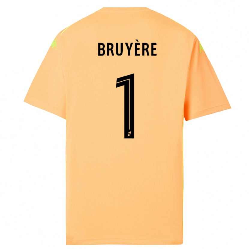 Danxen Damen Théo Bruyère #1 Trikot Hellorange Schwarz Torwarttrikot 2025/26 Österreich