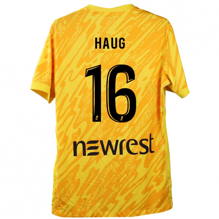 Danxen Damen Kjetil Haug #16 Trikot Gelb Schwarz Torwarttrikot 2025/26 Österreich