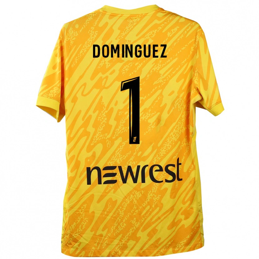 Danxen Damen Álex Domínguez #1 Trikot Gelb Schwarz Torwarttrikot 2025/26 Österreich