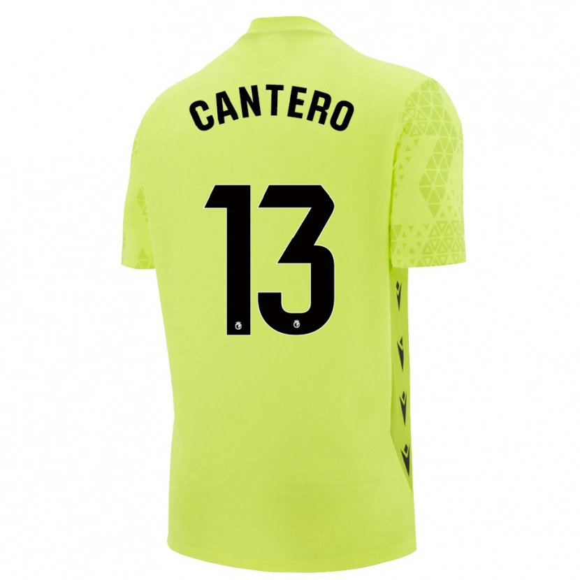 Danxen Damen Ander Cantero #13 Trikot Gelbgrün Schwarz Torwarttrikot 2025/26 Österreich