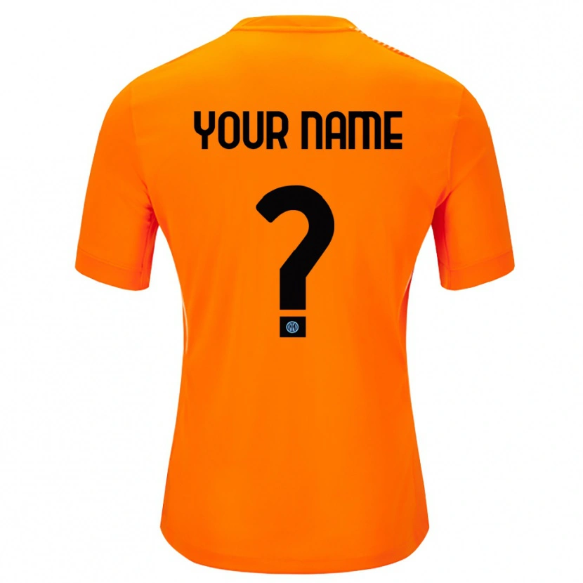 Danxen Damen Inter Milan Trikot Hellorange Schwarz Torwarttrikot 2025/26 Österreich