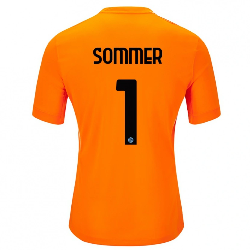 Danxen Damen Yann Sommer #1 Trikot Hellorange Schwarz Torwarttrikot 2025/26 Österreich