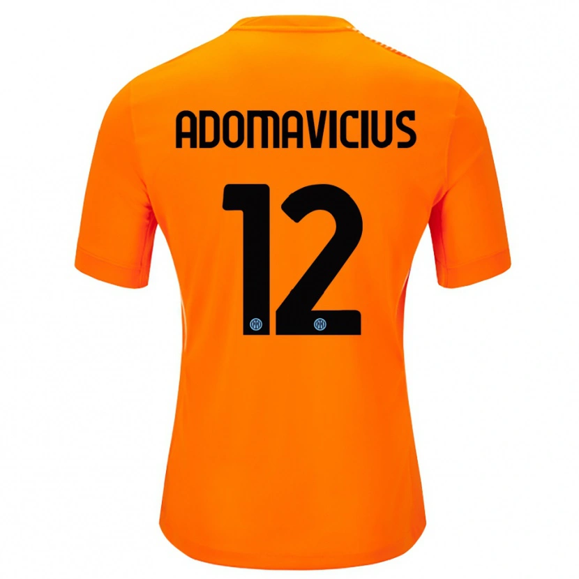 Danxen Damen Henrikas Adomavicius #12 Trikot Hellorange Schwarz Torwarttrikot 2025/26 Österreich