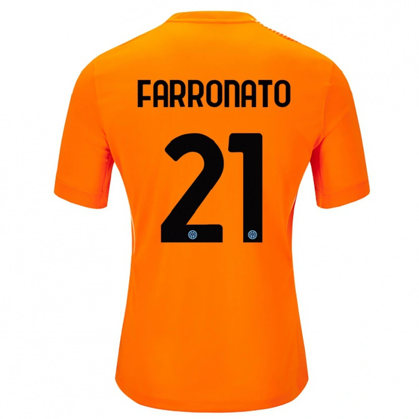 Danxen Damen Matteo Farronato #21 Trikot Hellorange Schwarz Torwarttrikot 2025/26 Österreich