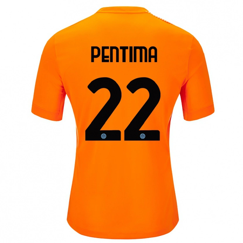 Danxen Damen Alessandro Pentima #22 Trikot Hellorange Schwarz Torwarttrikot 2025/26 Österreich