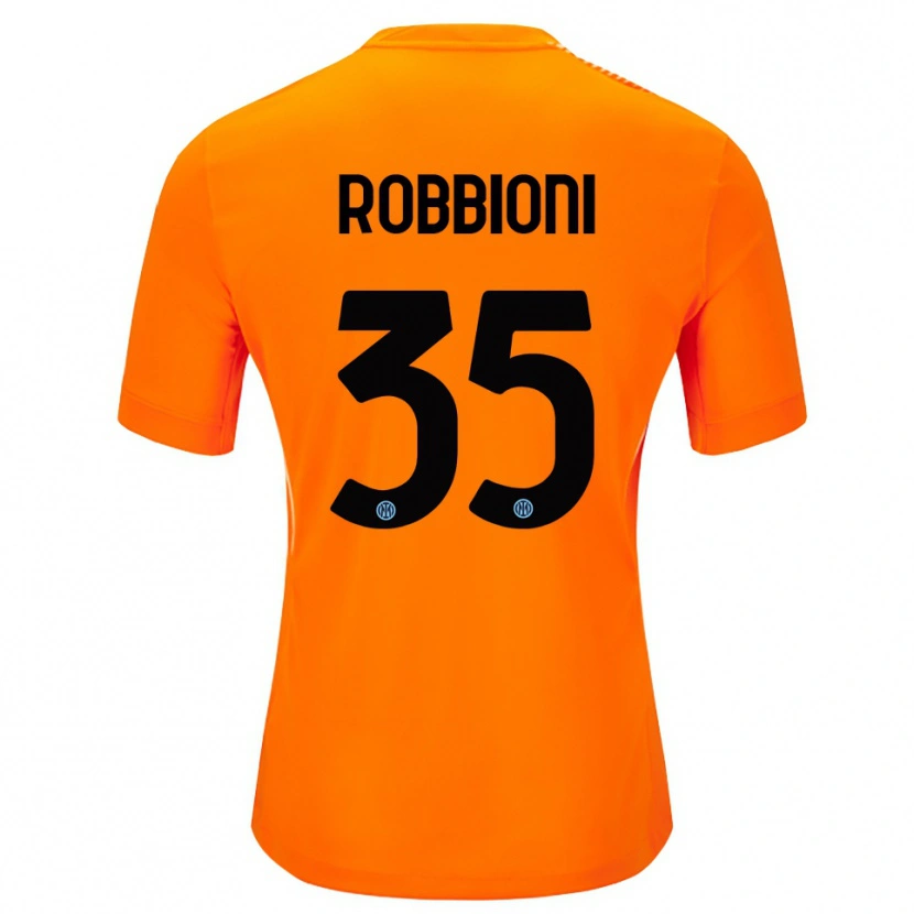 Danxen Damen Matilde Robbioni #35 Trikot Hellorange Schwarz Torwarttrikot 2025/26 Österreich