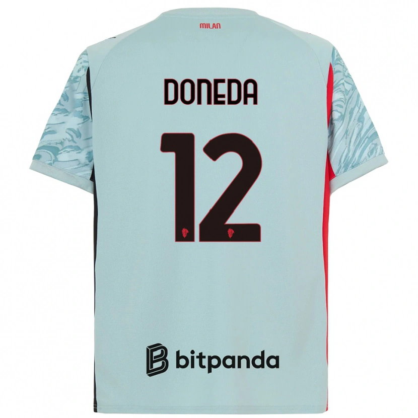 Danxen Damen Paolo Doneda #12 Trikot Hellblau Rot Torwarttrikot 2025/26 Österreich