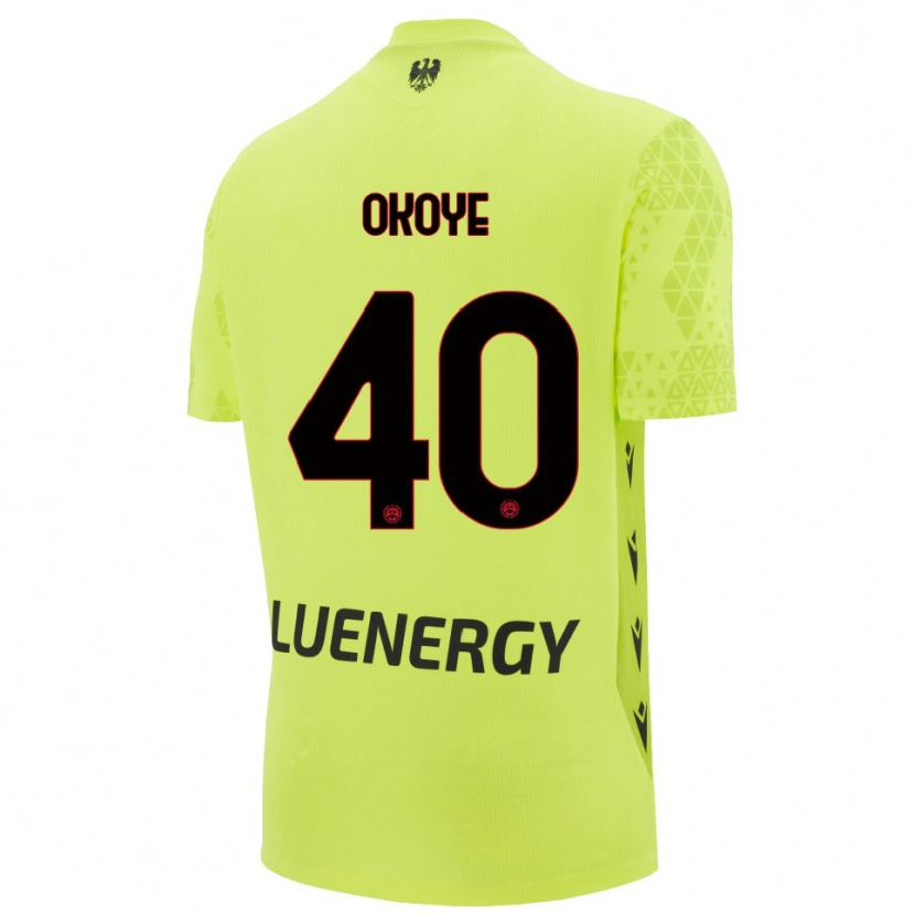 Danxen Damen Maduka Okoye #40 Trikot Grün Gelb Schwarz Torwarttrikot 2025/26 Österreich