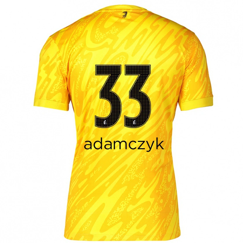 Danxen Damen Rebecca Adamczyk #33 Trikot Gelb Schwarz Torwarttrikot 2025/26 Österreich