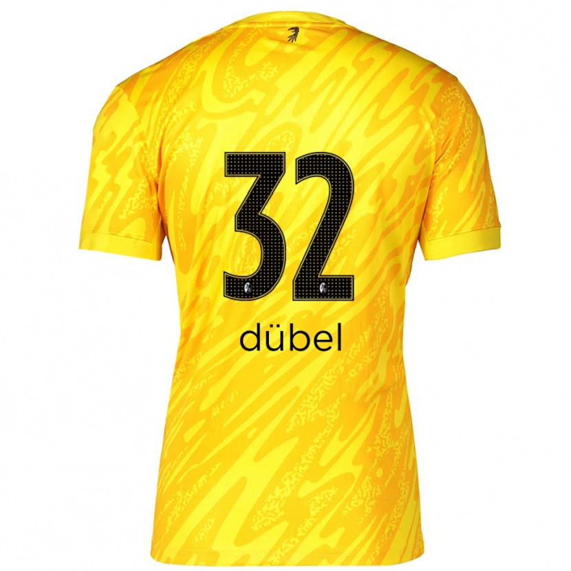 Danxen Damen Sarah-Lisa Dübel #32 Trikot Gelb Schwarz Torwarttrikot 2025/26 Österreich