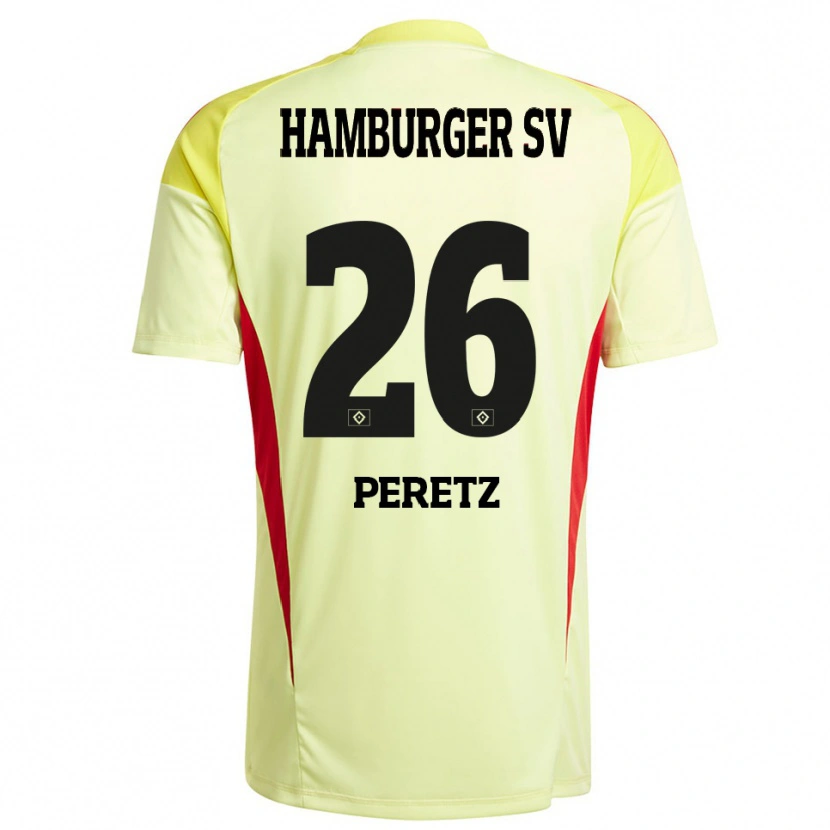 Danxen Damen Daniel Peretz #26 Trikot Gelb Schwarz Rot Torwarttrikot 2025/26 Österreich