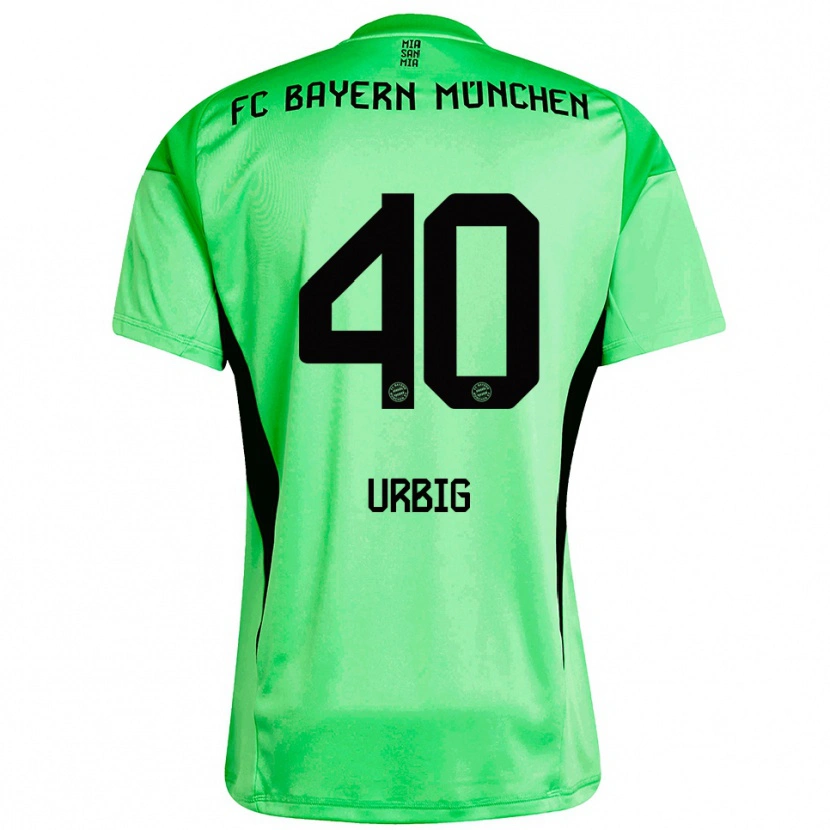 Danxen Damen Jonas Urbig #40 Trikot Mittel Frühlingsgrün Torwarttrikot 2025/26 Österreich