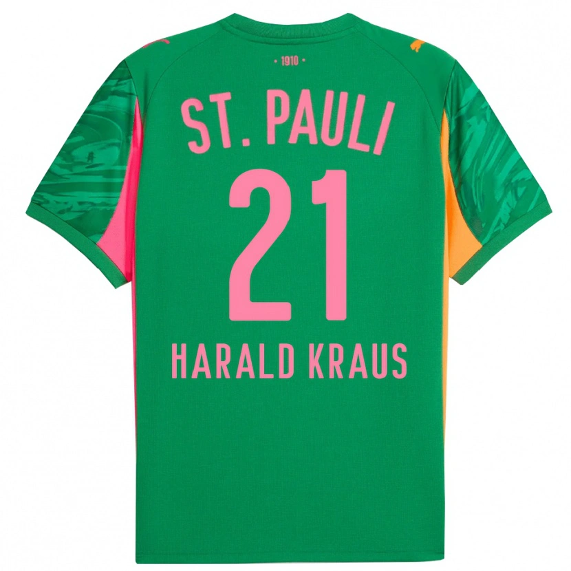 Danxen Damen Stefan Harald Kraus #21 Trikot Grün Orange Pink Torwarttrikot 2025/26 Österreich