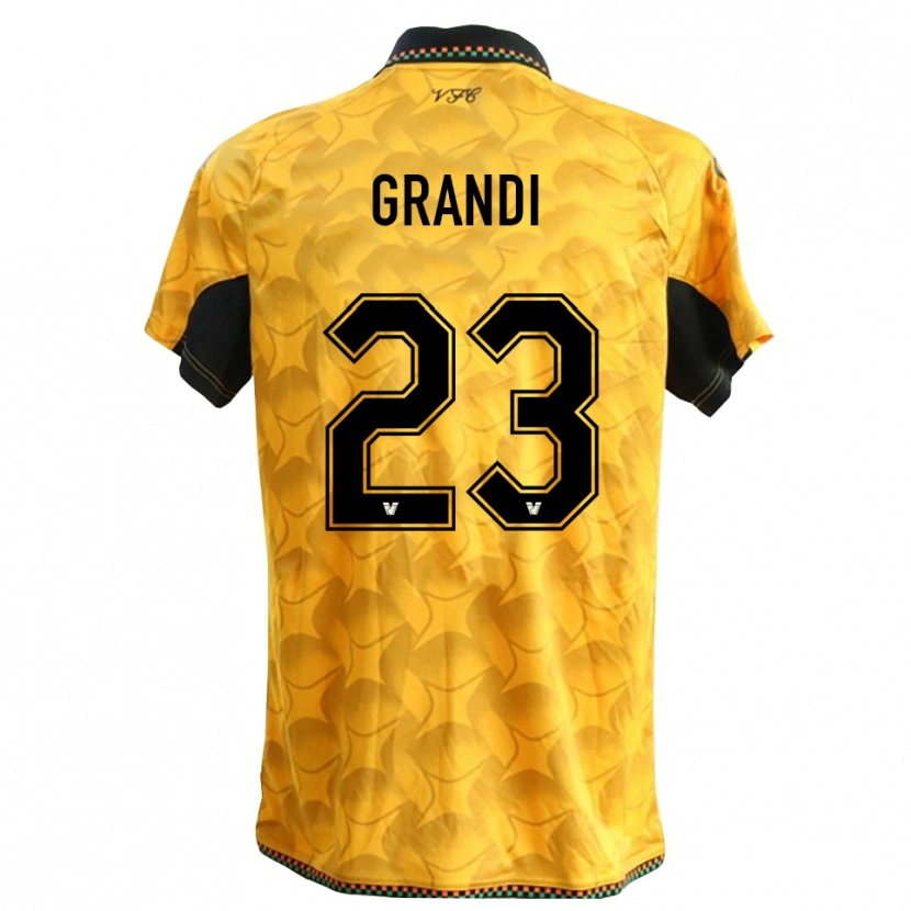 Danxen Damen Matteo Grandi #23 Trikot Gelb Schwarz Torwarttrikot 2025/26 Österreich