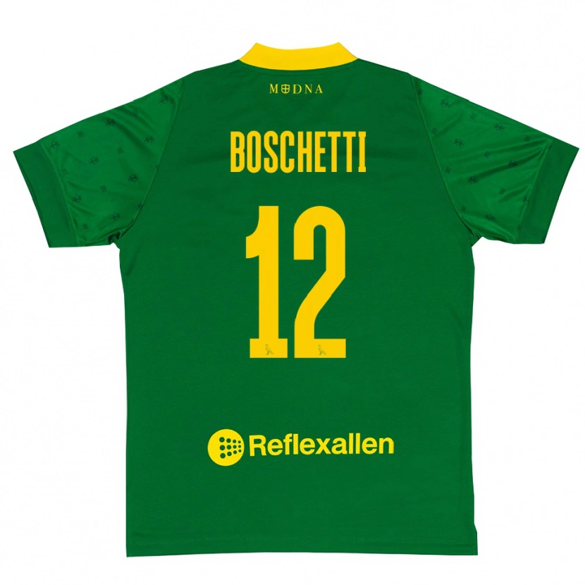 Danxen Damen Matteo Boschetti #12 Trikot Grün Gelb Torwarttrikot 2025/26 Österreich